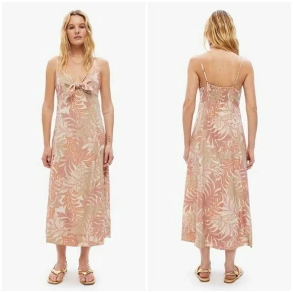 💕NATALIE MARTIN💕 Sophie Dress ~ Jungle Print Clay 100% Silk Large L NWT - Picture 8 of 16